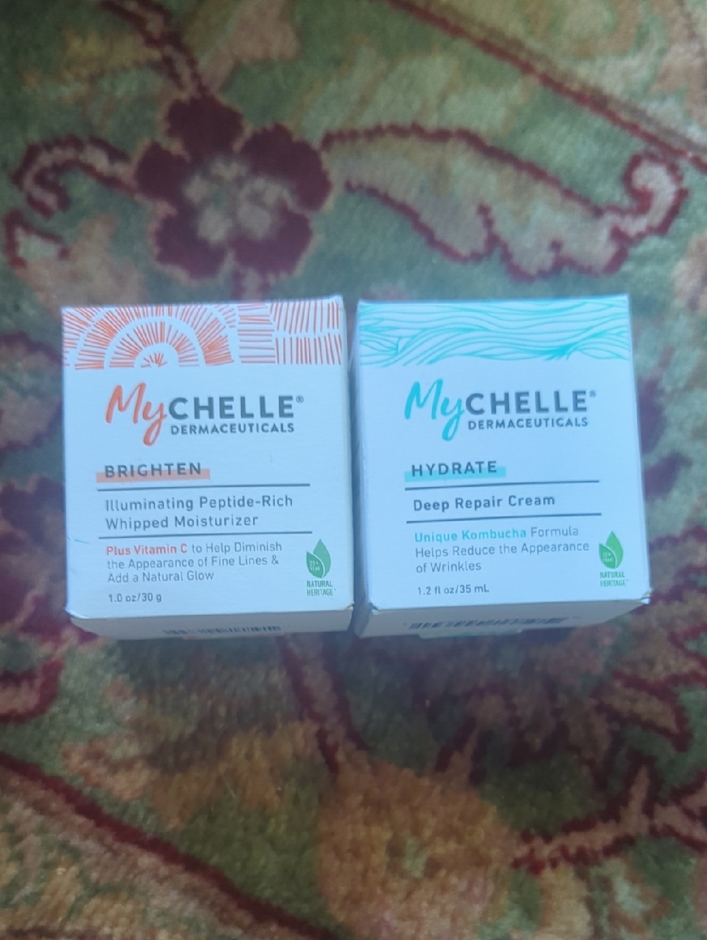 MyChelle Hydrate Deep Repair Cream — Teal & Peach